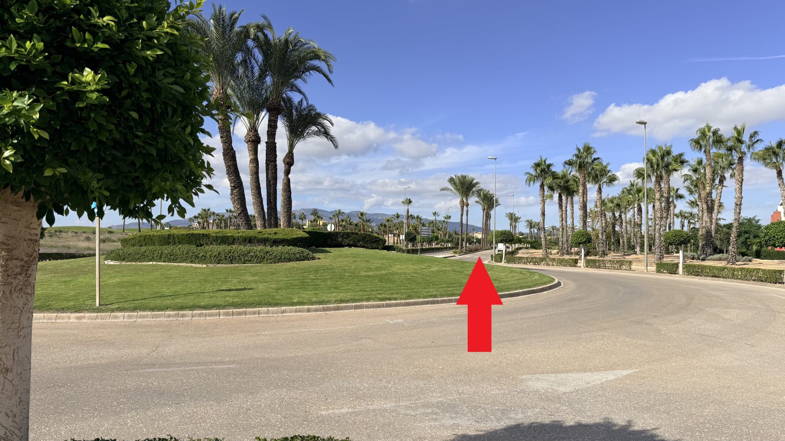 Second roundabout go straight