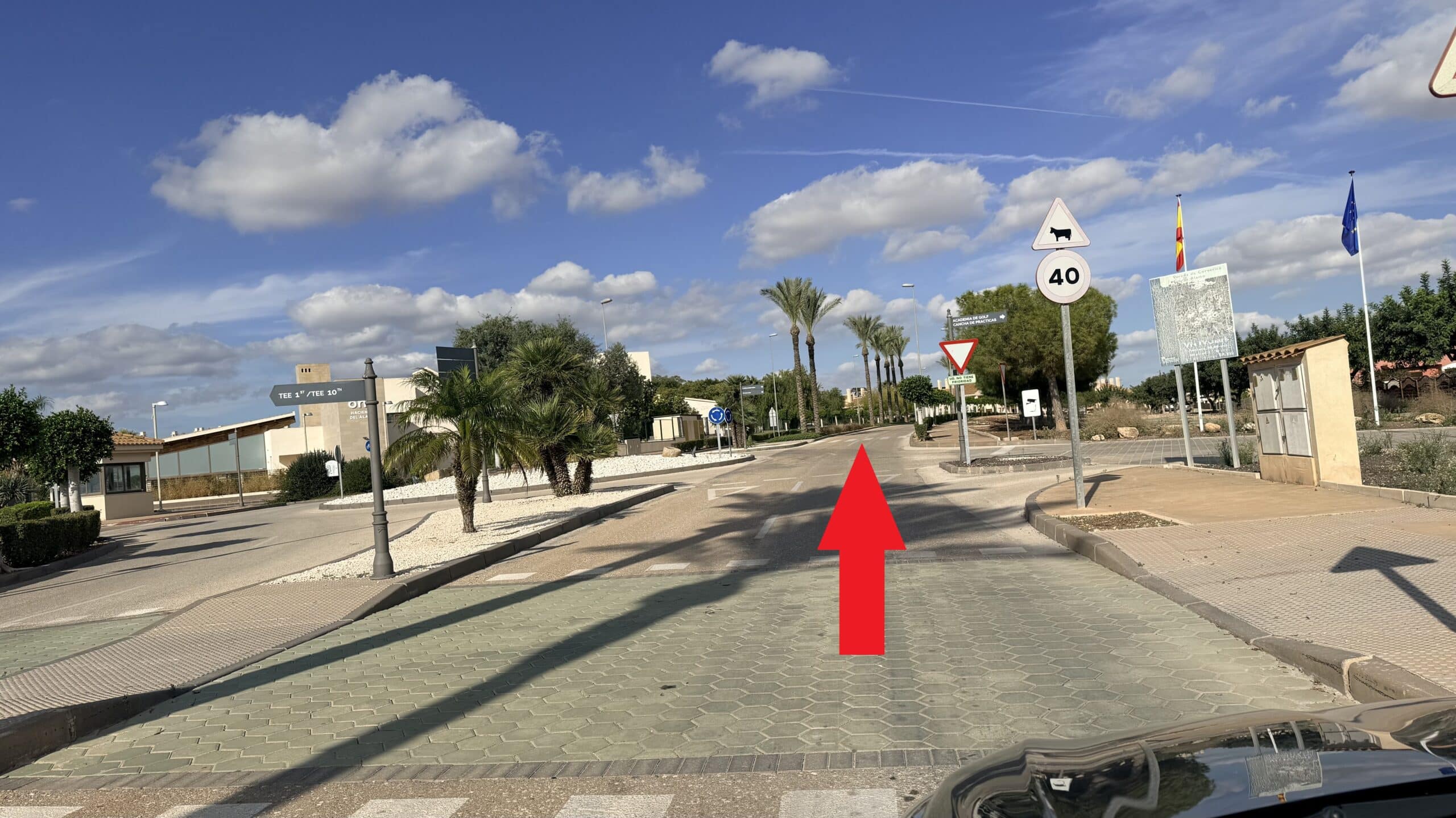 Third roundabout go straight