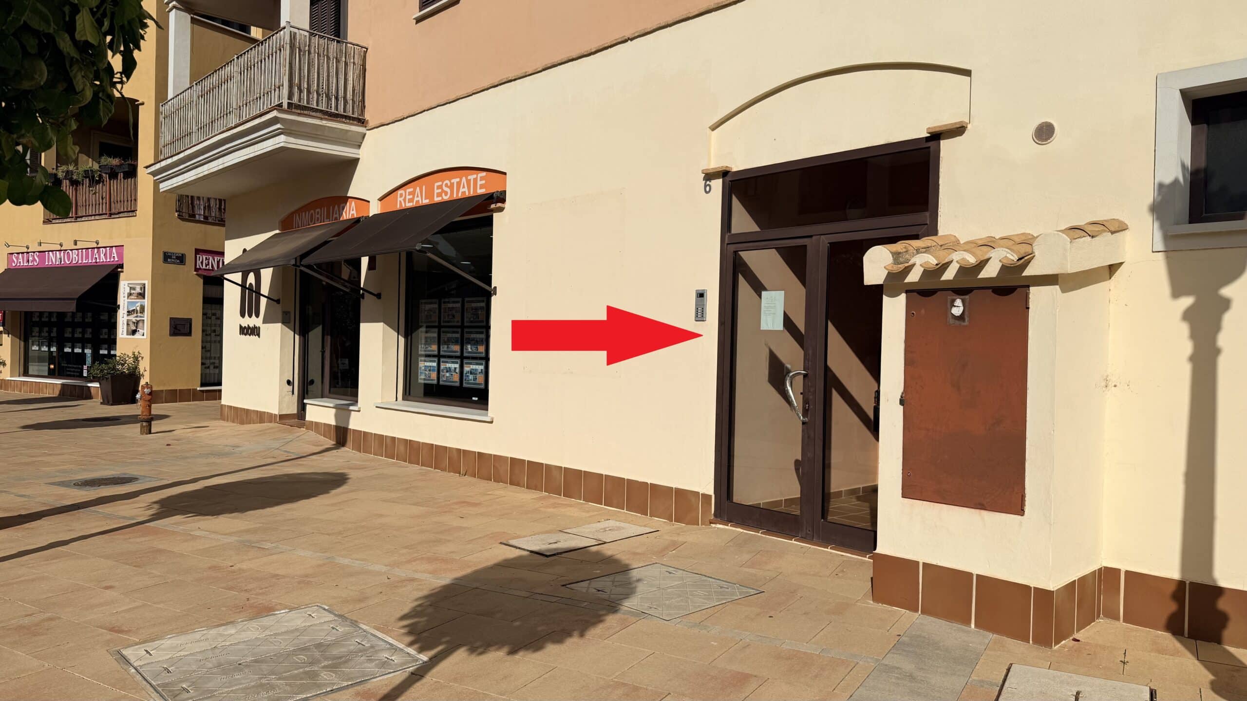 This door, number 6 on it